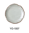 Yanco YO-1007 Yoto 7" X 3/4" Round Coupe Plate, Melamine, Pack of 48 (4 Dz)