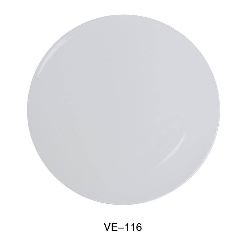 Yanco VE-116 16" Round Pizza Plate, Melamine, Pack of 6