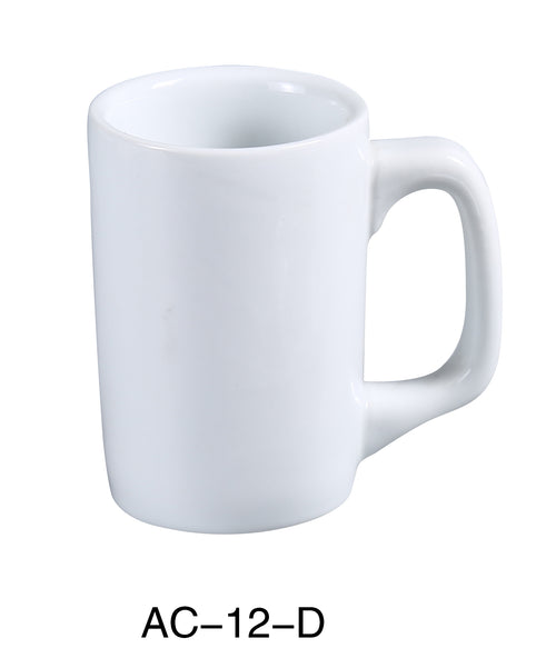 Yanco AC-12-D ABCO 12 oz Coffe Mug, , Color: White, Material: China, Pack of 36