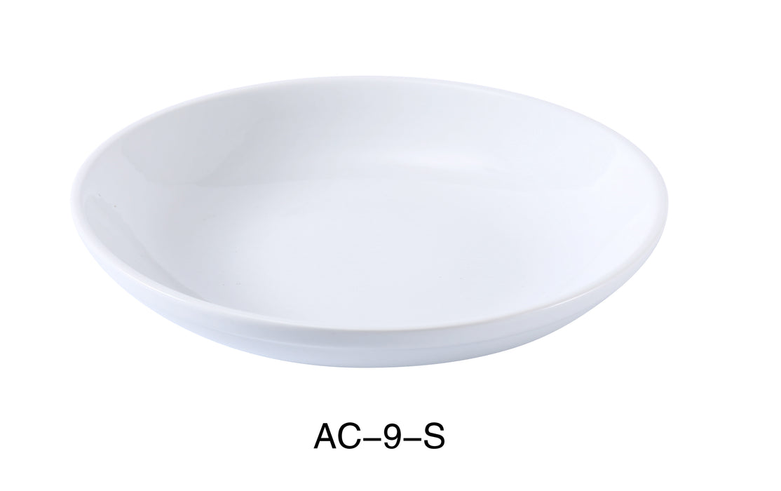 Yanco AC-9-S ABCO 9" Salad/Pasta Bowl, 25 Oz, Pack of 24