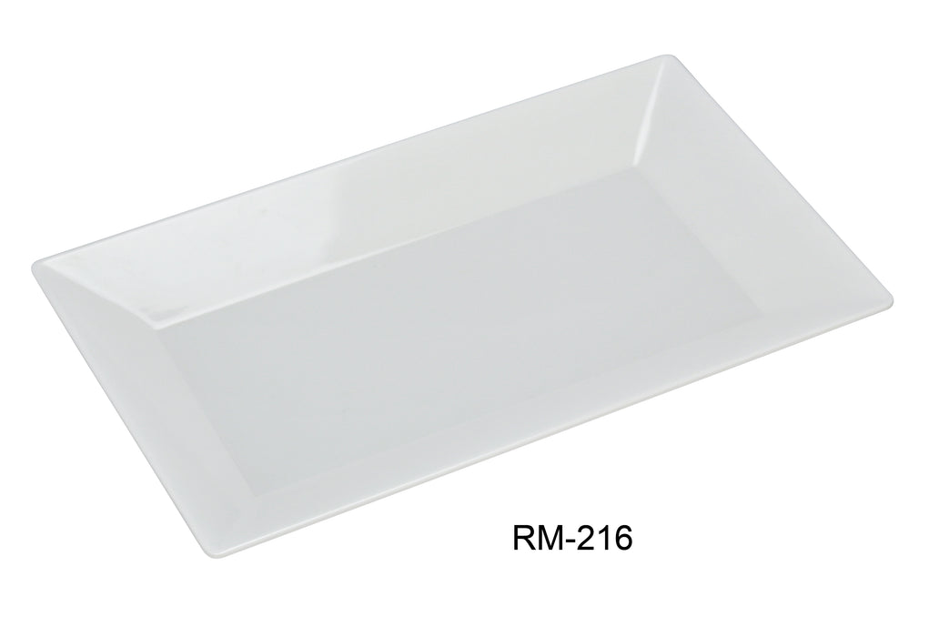 Yanco Rome RM-216 Rectangular Plate, Melamine, Pack of 12 (1 Dz)