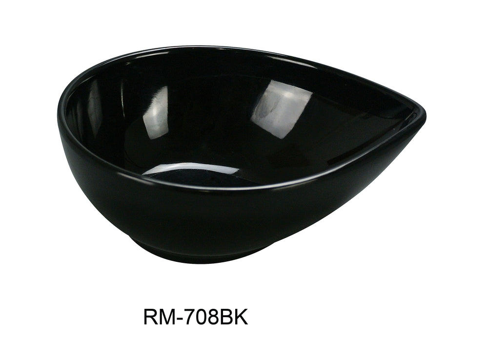 Yanco RM-708BK Rome Water Drop Shape Bowl, Melamine, Pack of 48 (4 Dz)