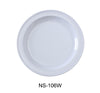 Yanco Nessico NS-106W Round Plate, Melamine, Pack of 48 (4 Dz)