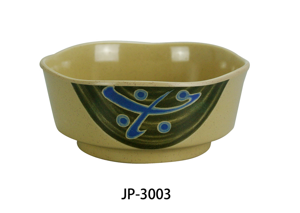 Yanco JP-3003 Japanese Soup Bowl, Shape: Round, Color: Sand, Material: Melamine, Pack of 48
