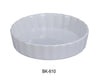 Yanco BK-610 Accessories 10 1/2" QUICHE DISH 42 OZ, Shape: Round, Color: White, Material: China, Pack of 12