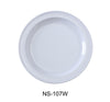 Yanco Nessico NS-107W Round Dessert Plate, Melamine, Pack of 48 (4 Dz)