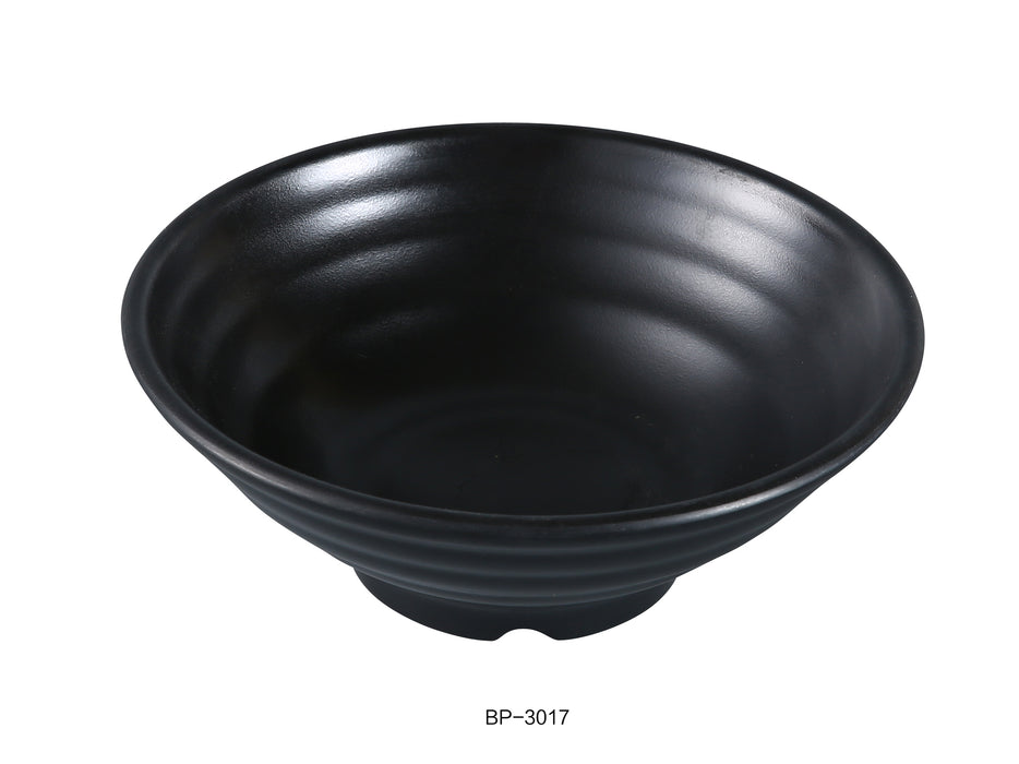 Yanco BP-3017 Black Pearl-2 Bowl, Shape: Round, Color: Black, Material: Melamine, Pack of 24
