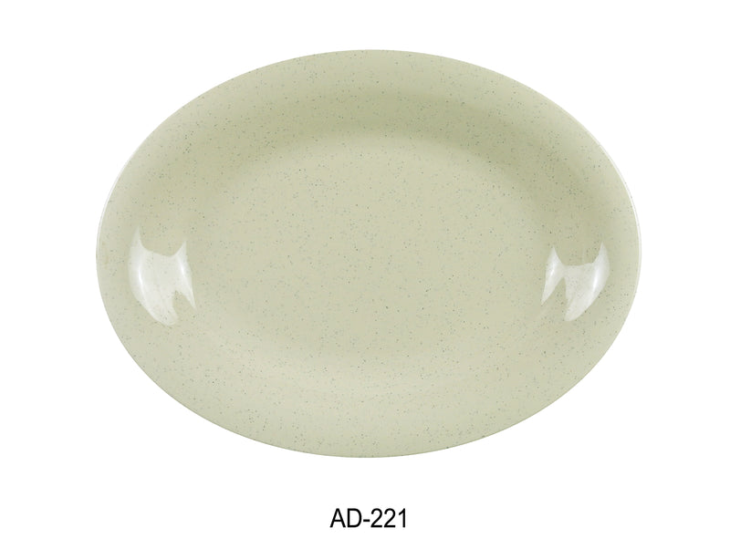 Yanco AD-221 Ardis Oval Platter, Shape: Oval, Color: Tan, Material: Melamine, Pack of 24