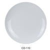 Yanco CO-110 Coupe Pattern Round Plate, Shape: Round, Color: White, Material: Melamine, Pack of 24