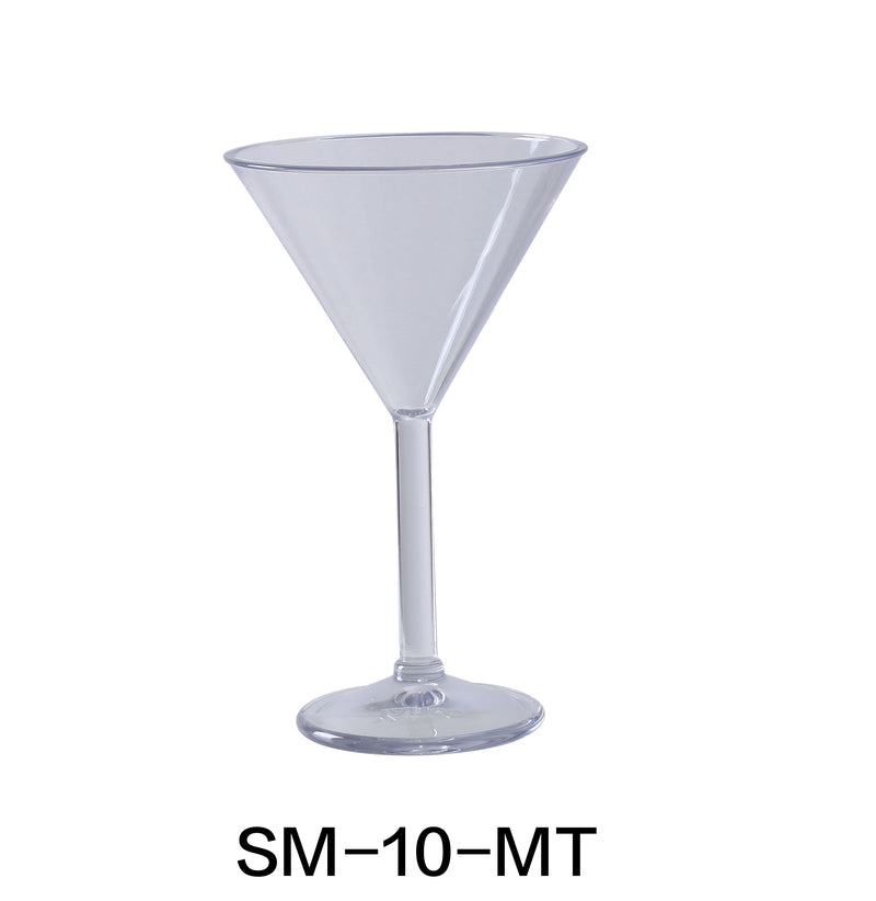 Yanco SM-10-MT Stemware Martini Glass, , Color: Clear, Material: Plastic, Pack of 24