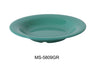 Yanco MS-5809GR Mile Stone Pasta Bowl, Shape: Round, Color: Green, Material: Melamine, Pack of 24