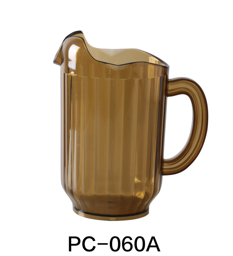 Yanco PC-060A 3-Spout Pitcher, , Color: Amber, Material: Plastic, Pack of 12