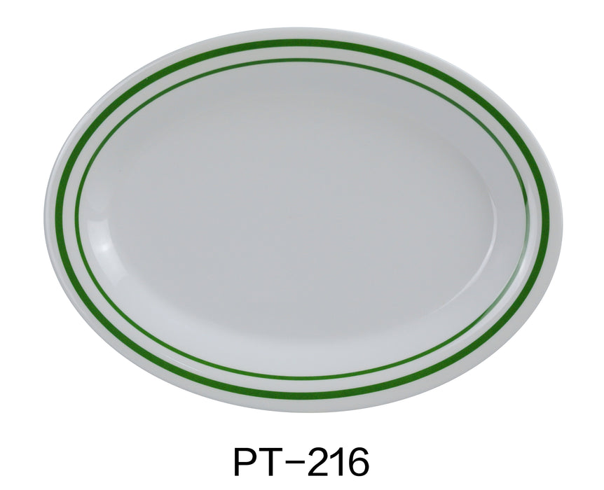 Yanco PT-216 Pine Tree Oval Platter, Melamine, Pack of 12 (1 Dz)