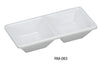 Yanco Rome RM-063 2-Compartment Dessert Dish, Melamine, Pack of 48 (4 Dz)