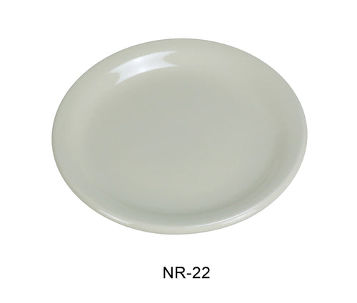Yanco NR-22 Normandy Plate, Shape: Round, Color: White, Material: China, Pack of 36