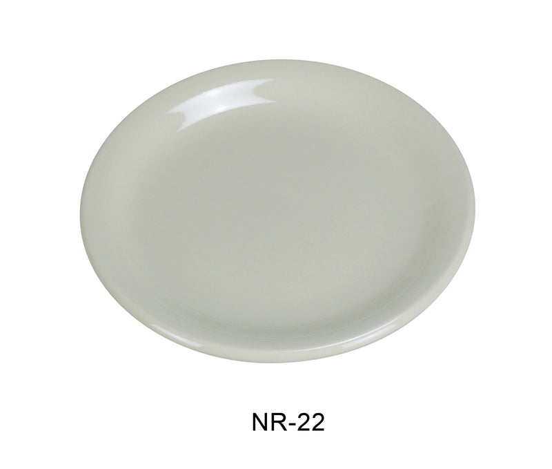Yanco NR-22 Normandy Plate, Shape: Round, Color: White, Material: China, Pack of 36