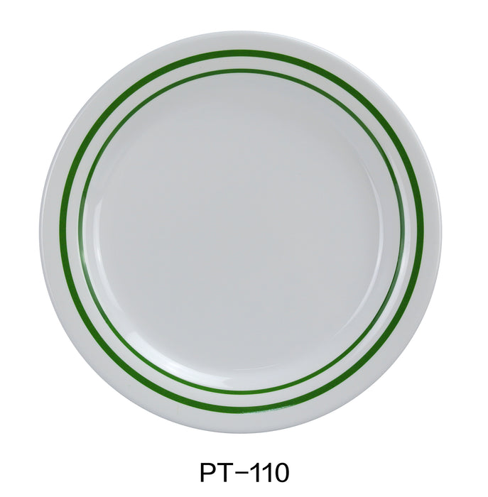 Yanco PT-110 Pine Tree Round Dinner Plate, Melamine, Pack of 24 (2 Dz)