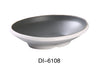 Yanco DI-6108 Discover 8" X 6 1/2" X 2" OVAL BOWL 16 OZ, Shape: Oval, Color: White and Gray, Material: Melamine, Pack of 24