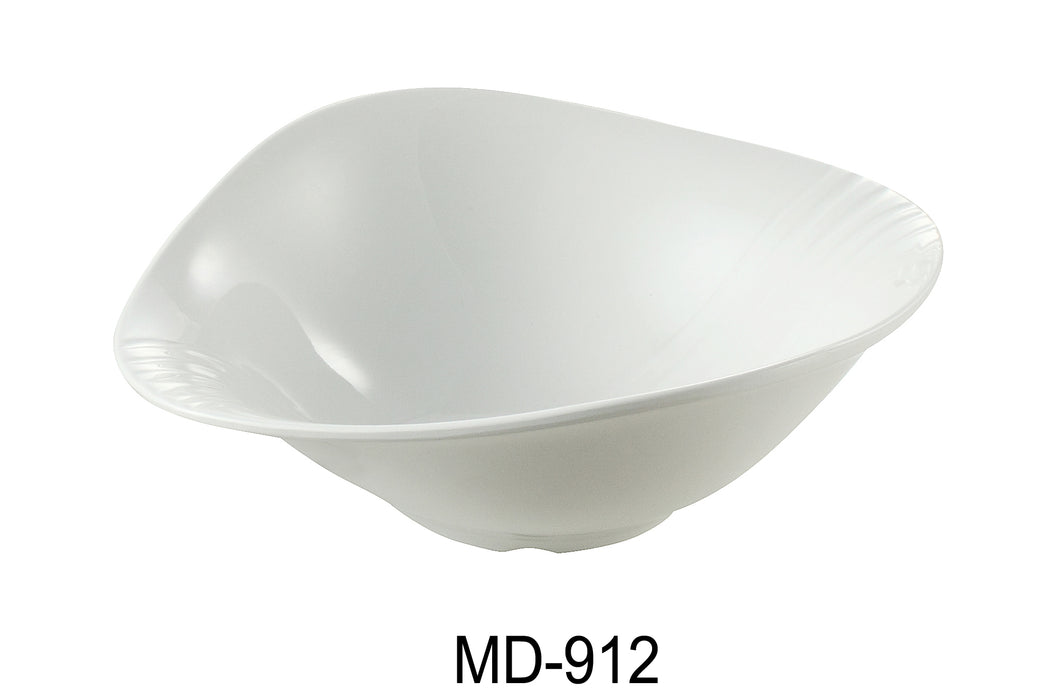 Yanco MD-912 Milando Bowl, Shape: Abstract, Color: White, Material: Melamine, Pack of 12