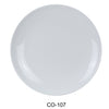 Yanco CO-107 Coupe Pattern Round Plate, Shape: Round, Color: White, Material: Melamine, Pack of 48