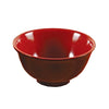 Yanco CR-130 Black and Red Two-Tone Rice Bowl, Shape: Round, Color: Black and Red, Material: Melamine, Pack of 48
