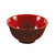 Yanco CR-130 Black and Red Two-Tone Rice Bowl, Shape: Round, Color: Black and Red, Material: Melamine, Pack of 48