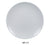 Yanco MD-114 Milando Round Plate, Shape: Round, Color: White, Material: Melamine, Pack of 12