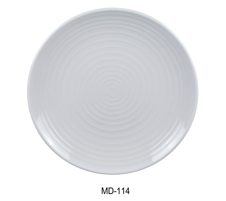 Yanco MD-114 Milando Round Plate, Shape: Round, Color: White, Material: Melamine, Pack of 12