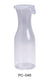 Yanco PC-046 Plastic 46 OZ WINE/JUICE DECANTER WITH LID, , Color: Clear, Material: Plastic, Pack of 12