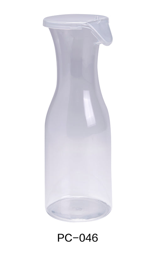 Yanco PC-046 Plastic 46 OZ WINE/JUICE DECANTER WITH LID, , Color: Clear, Material: Plastic, Pack of 12