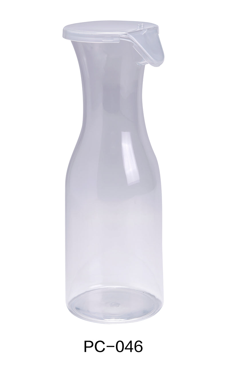 Yanco PC-046 Plastic 46 OZ WINE/JUICE DECANTER WITH LID, , Color: Clear, Material: Plastic, Pack of 12