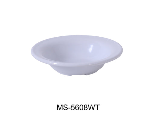 Yanco MS-5608WT Mile Stone Salad Bowl, Shape: Round, Color: White, Material: Melamine, Pack of 48