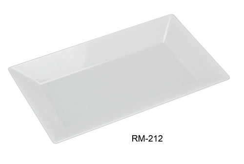 Yanco Rome RM-212 Rectangular Plate, Melamine, Pack of 24 (2 Dz)