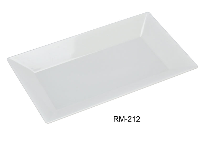 Yanco Rome RM-212 Rectangular Plate, Melamine, Pack of 24 (2 Dz)