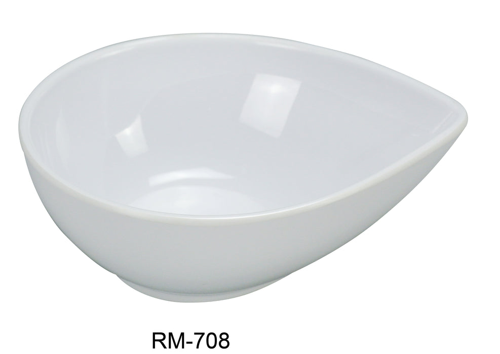 Yanco RM-708 Rome Water Drop Shape Bowl, Melamine, Pack of 48 (4Dz)