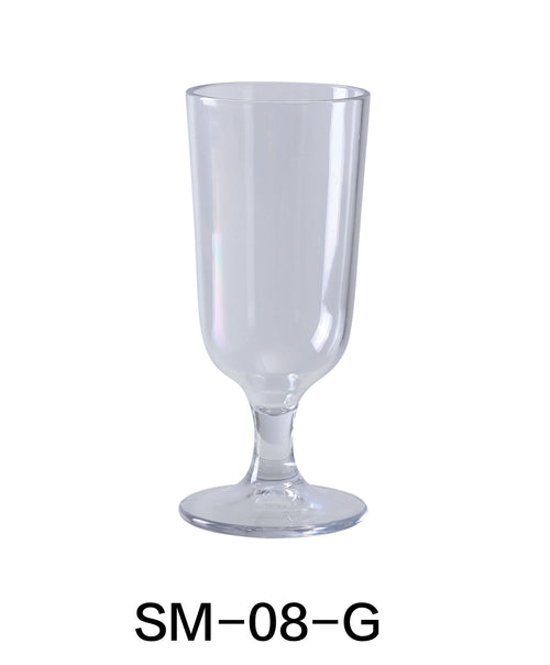 Yanco SM-08-G Stemware Goblet Glass, , Color: Clear, Material: Plastic, Pack of 24
