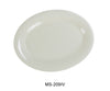 Yanco MS-209IV Mile Stone Oval Platter, Shape: Oval, Color: Ivory, Material: Melamine, Pack of 24