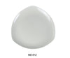 Yanco MD-612 Milando 12" Triangle Coupe Plate, Shape: Triangular, Color: White, Material: Melamine, Pack of 12
