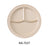 Yanco NS-703T Nessico 3-Compartment Plate, Shape: Round, Color: Tan, Material: Melamine, Pack of 24