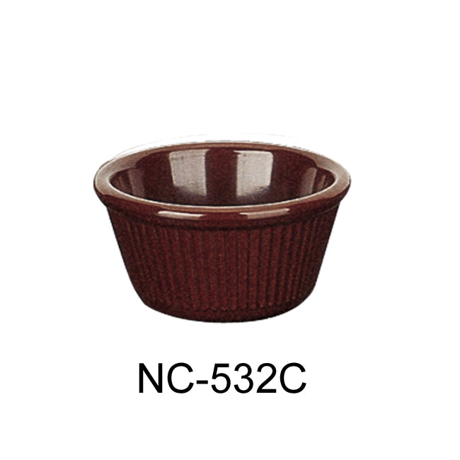 Yanco NC-532C Fluted Ramekin, Melamine, Pack of 72 (6 Dz)