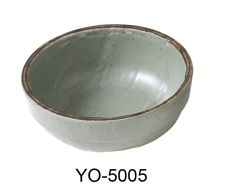 Yanco YO-5005 Yoto 4 1/2" X 2" Miso Soup Bowl, Melamine, 7 Oz, Pack of 48 (4 Dz)