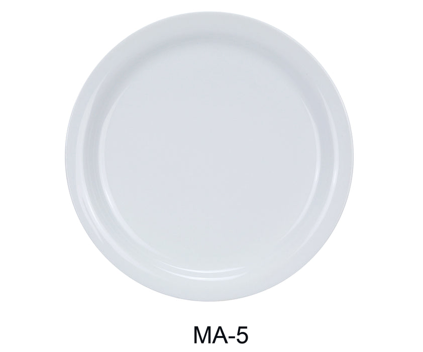 Yanco MA-5 Mayor 5.5" Narrow Rim Bread Plate, Shape: Round, Color: White, Material: China, Pack of 36