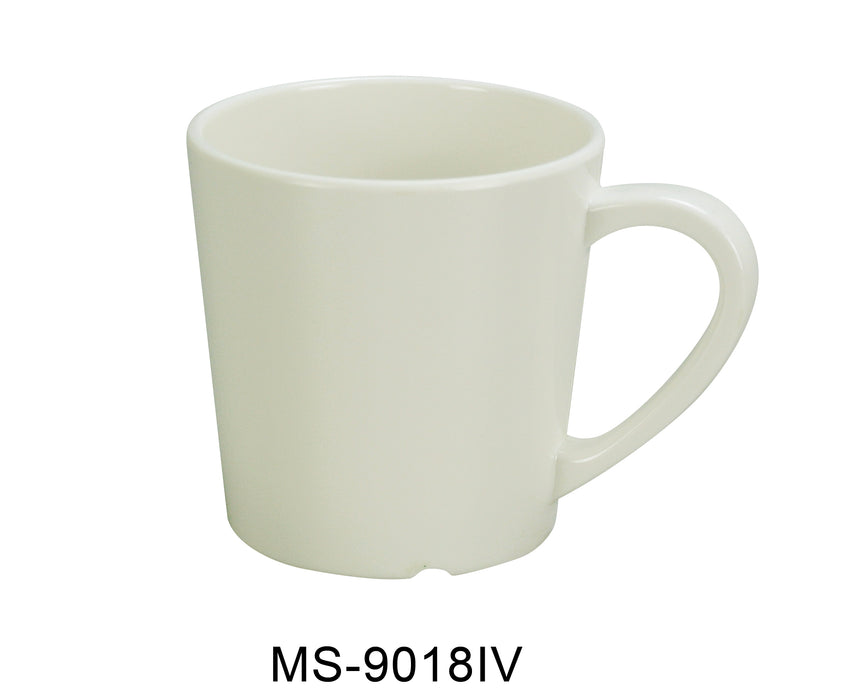 Yanco MS-9018IV Mile Stone Coffee/Tea Mug/Cup, , Color: Ivory, Material: Melamine, Pack of 48