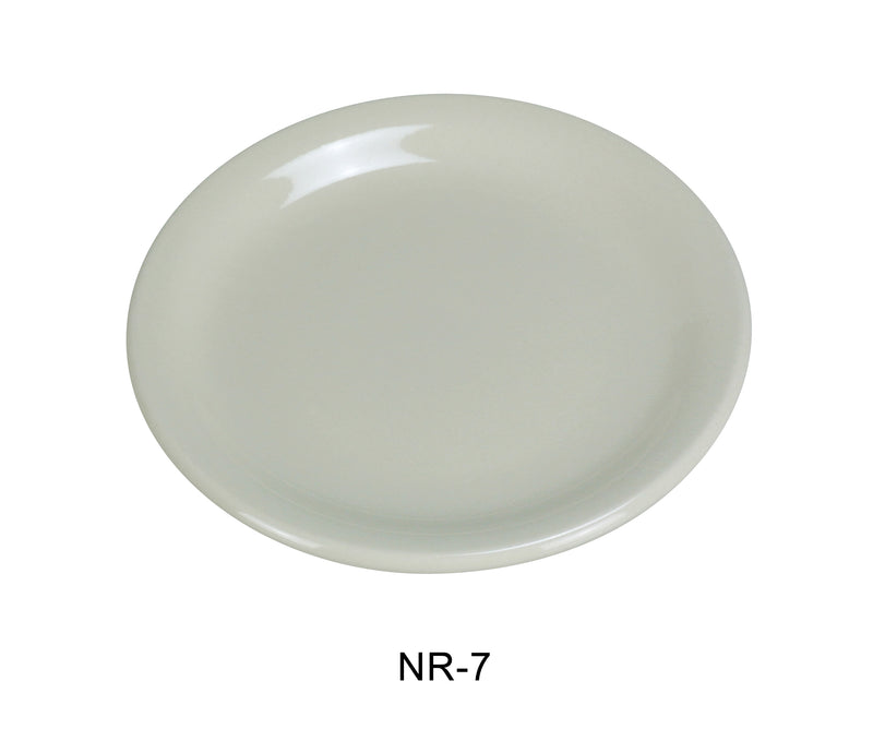 Yanco NR-7 Normandy Plate, Shape: Round, Color: White, Material: China, Pack of 36