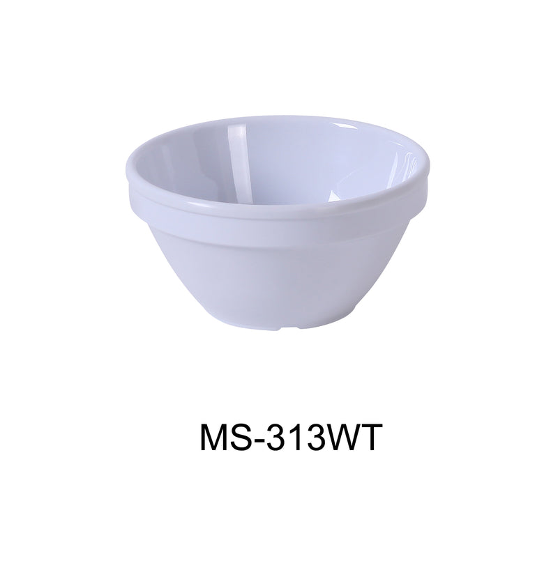 Yanco MS-313WT Mile Stone Bouillon Cup, Shape: Round, Color: White, Material: Melamine, Pack of 48