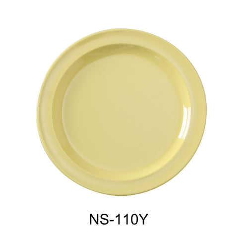 Yanco Nessico NS-110Y Round Dinner Plate, Melamine, Pack of 24 (2 Dz)