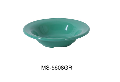 Yanco MS-5608GR Mile Stone Salad Bowl, Shape: Round, Color: Green, Material: Melamine, Pack of 48