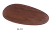 Yanco WL-210 Woodland 10 1/4" X 6 1/2" X 3/4" Oval Plate, Melamine, Pack of 24 (2 Dz)
