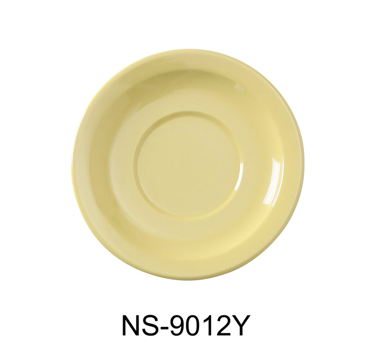 Yanco NS-9012Y Nessico 5.5" Saucer, Shape: Round, Color: Yellow, Material: Melamine, Pack of 48
