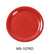 Yanco MS-107RD Mile Stone Narrow Rim Round Plate, Shape: Round, Color: Red, Material: Melamine, Pack of 48